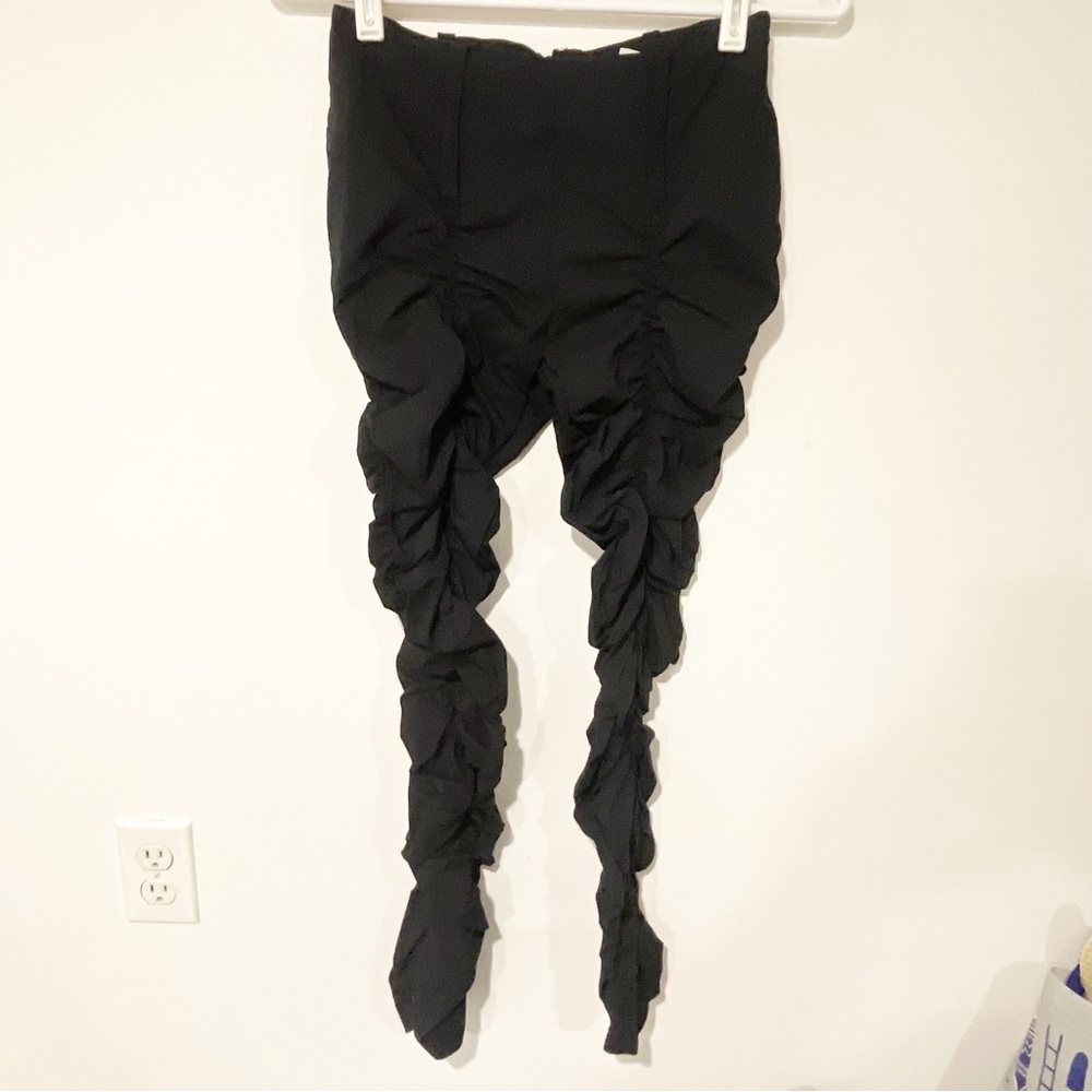 Urban Outfitters Size 4‎ Black Scrunch Cinched Zip Back Pants